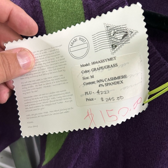 Trust Fund Baby 100% Cashmere Medium - Picture 4 of 9